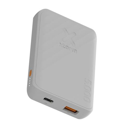 (12W) 5000mAh Go2 Series USB C / USB A Powerbank Fast Charge Ladegerät (XG2050) - Ash White