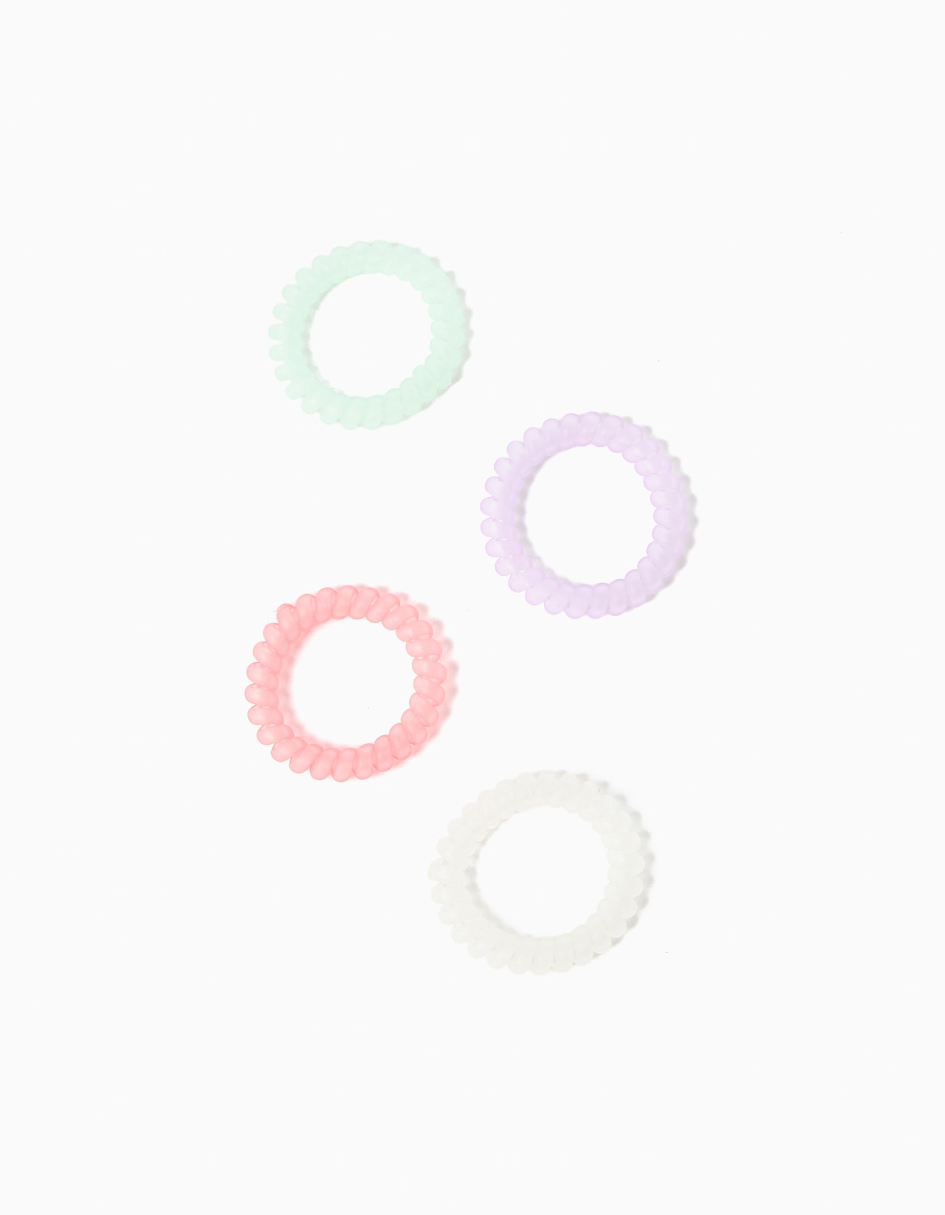 Pack 4 Elásticos de Cabelo, Menina, Multicor