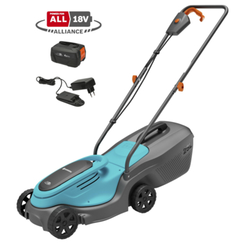 Gardena 18V grasmaaier Powermax P4A 30cm incl. 4.0Ah accu   lader