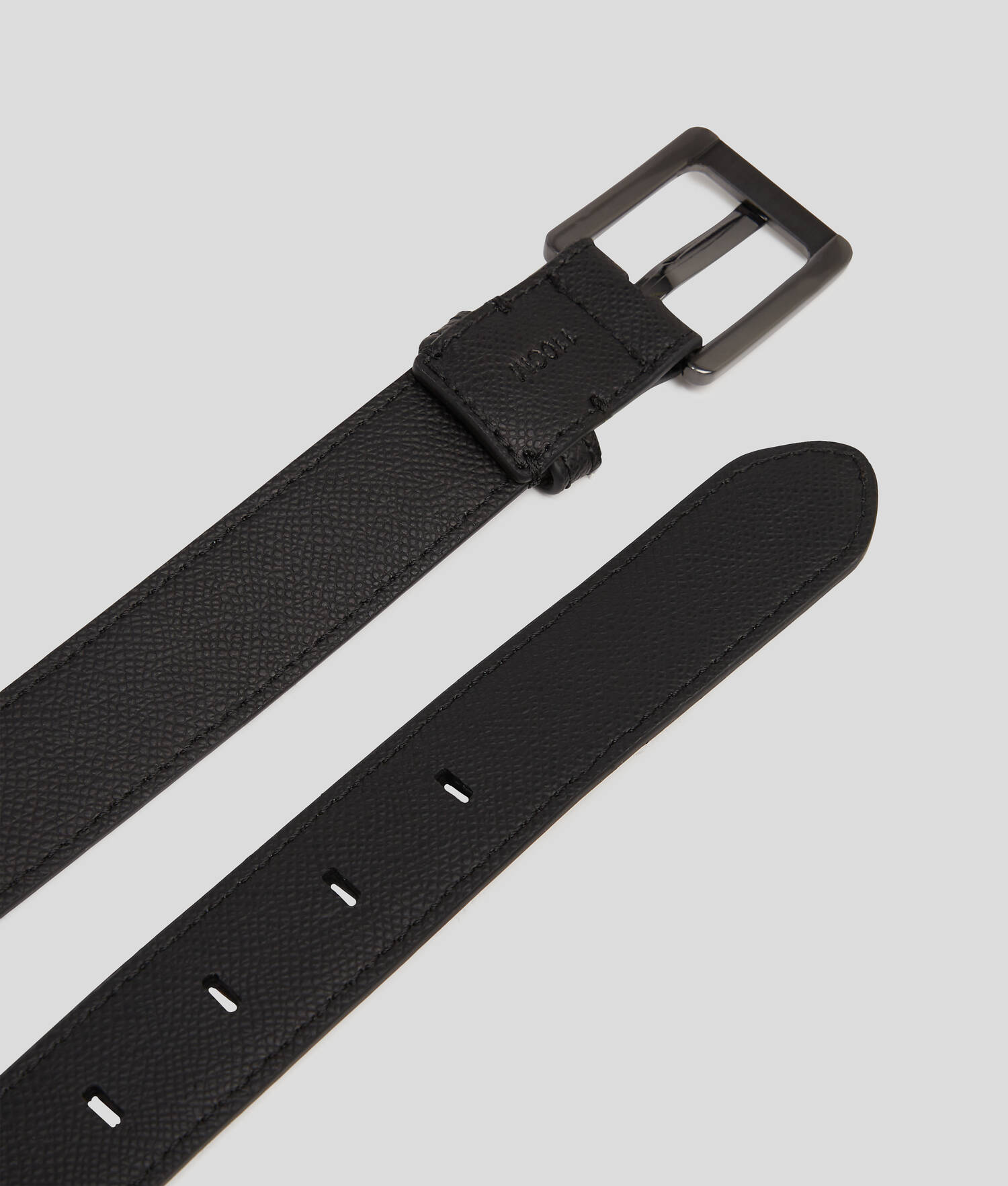 CEINTURE EN CUIR K/ESSENTIAL - Noir