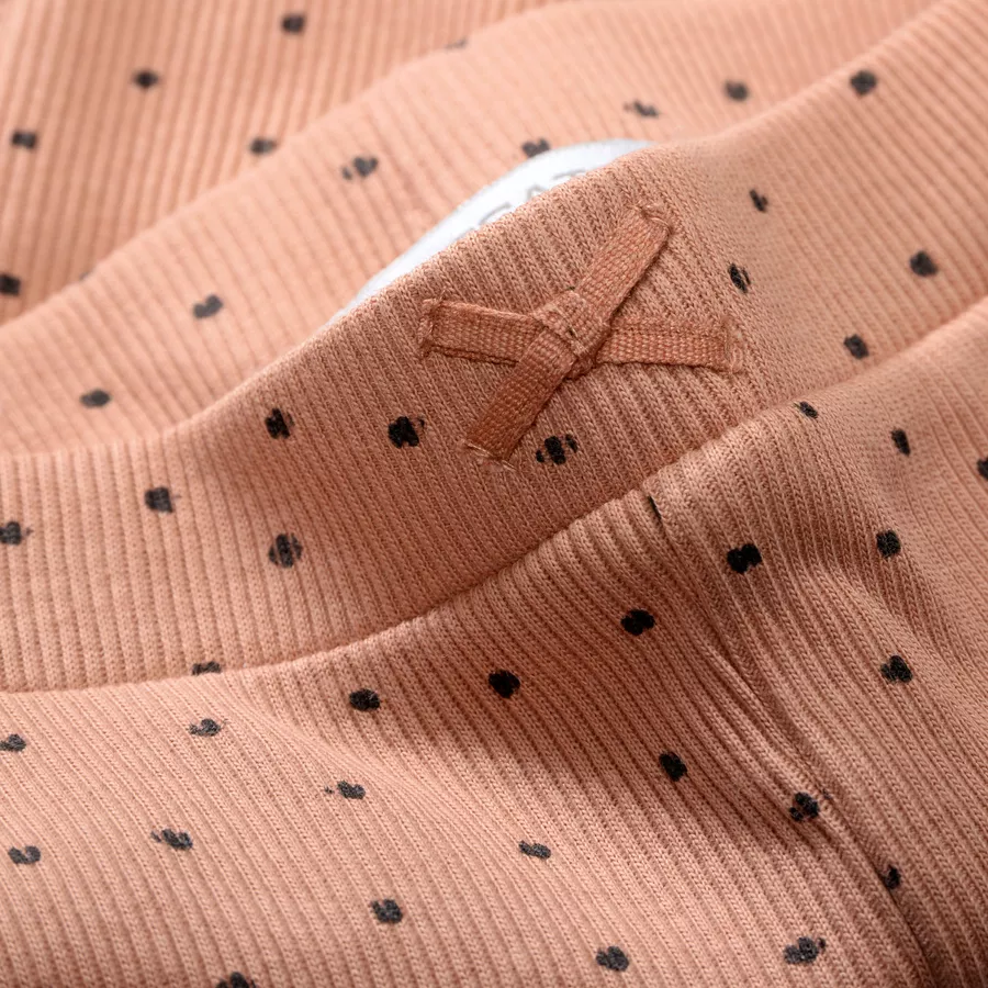 Staccato Leggings peach gemustert