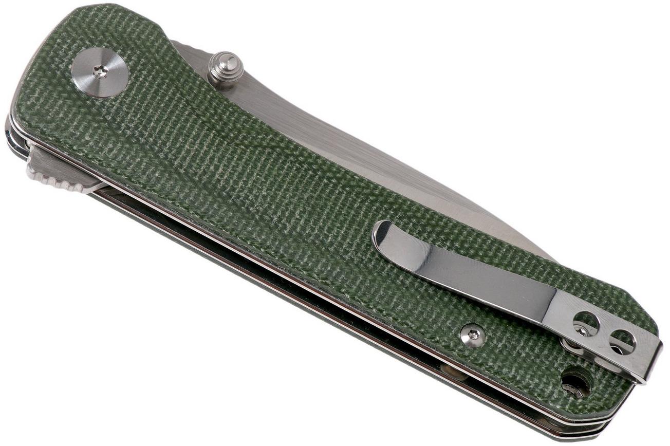 QSP Knife Hawk QS131-H Green Micarta zakmes