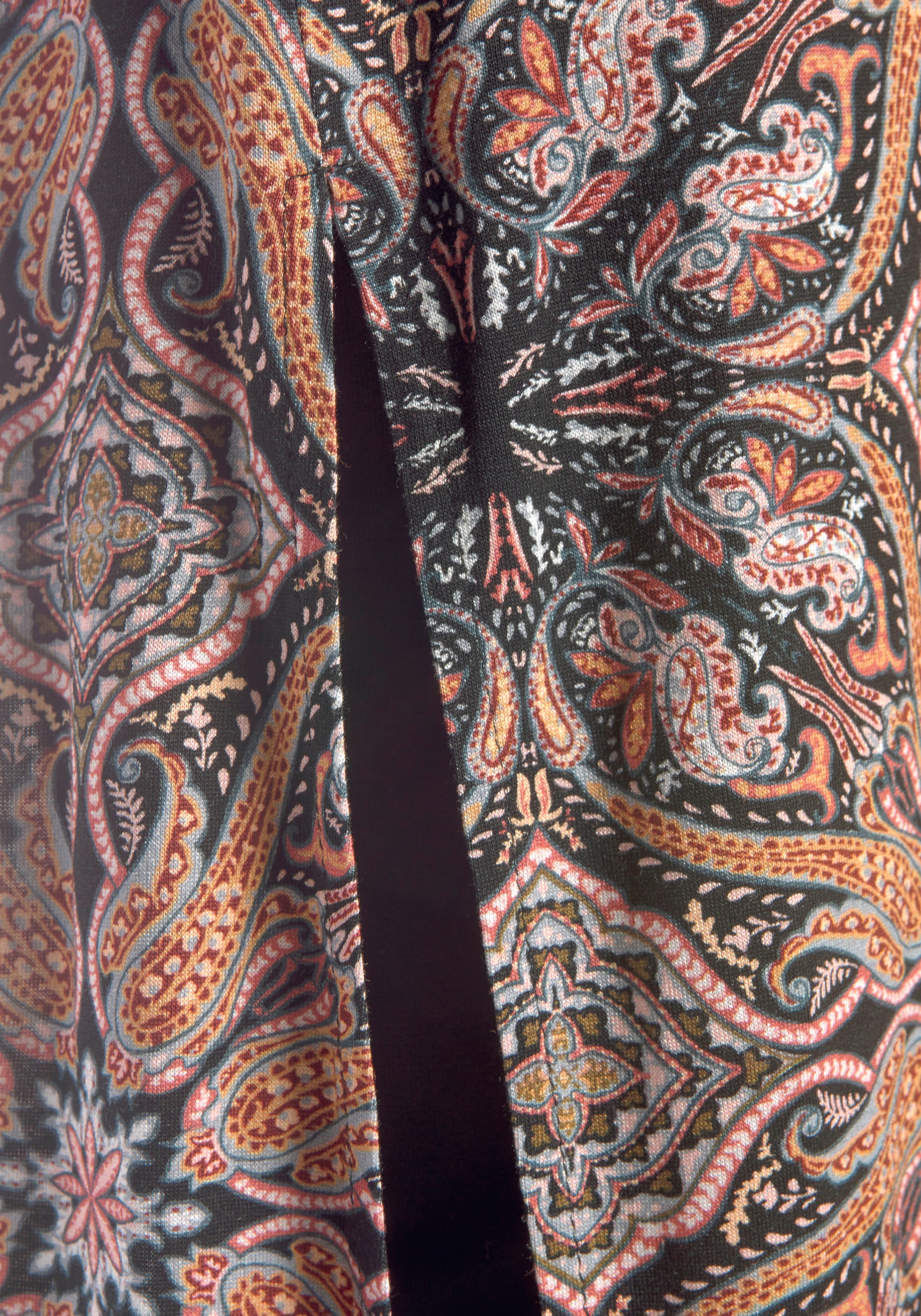 Beachtime Longtop, mit Leggingser Set, mit Alloverprint und Schlitz, Sommerkleid, Strandkleid