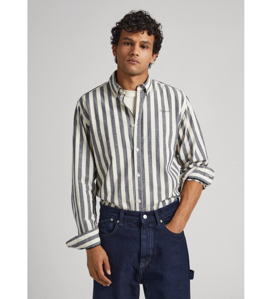 Pepe Jeans Camisa Crivitz branco, cinza