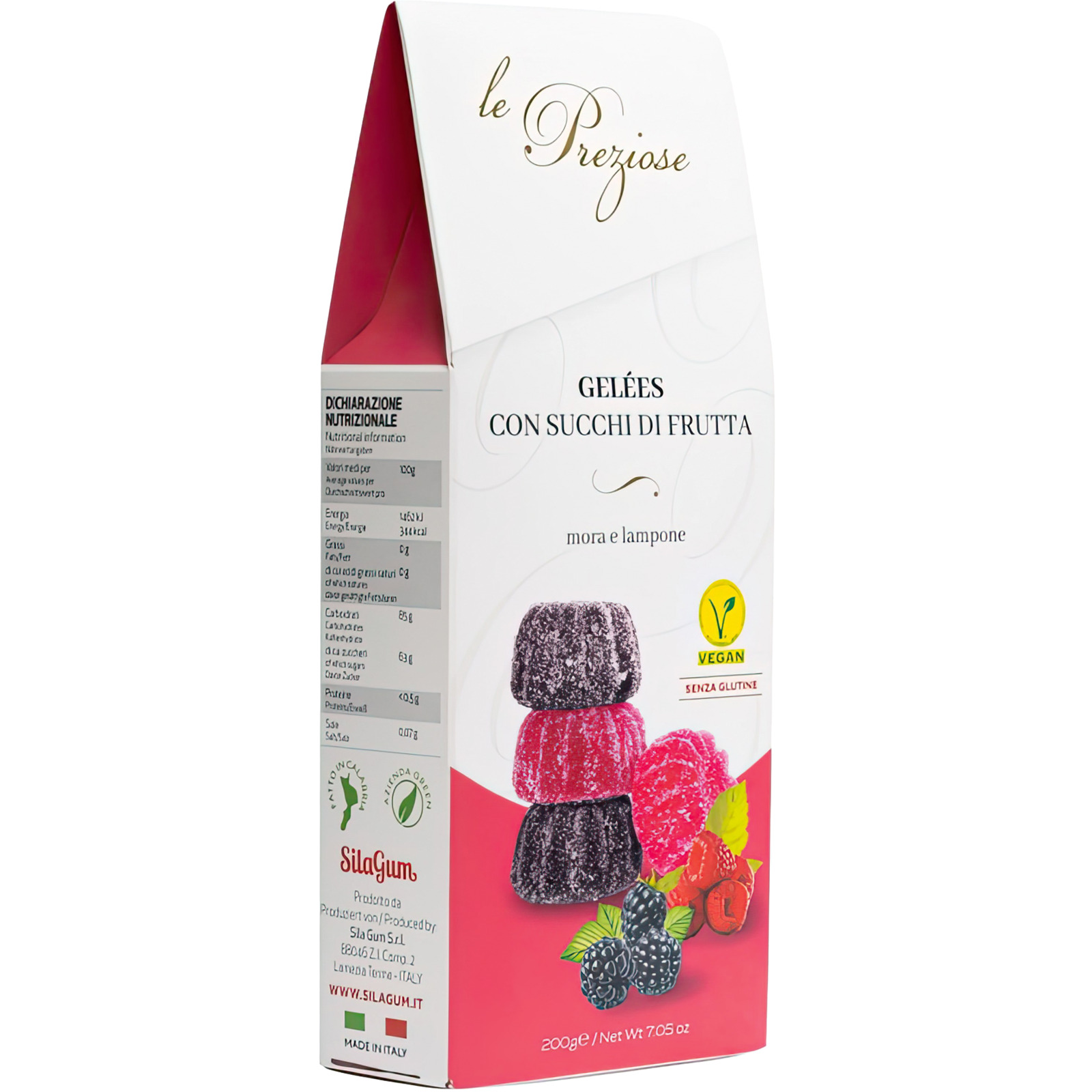 Le Preziose Mora e Lampone 200 g