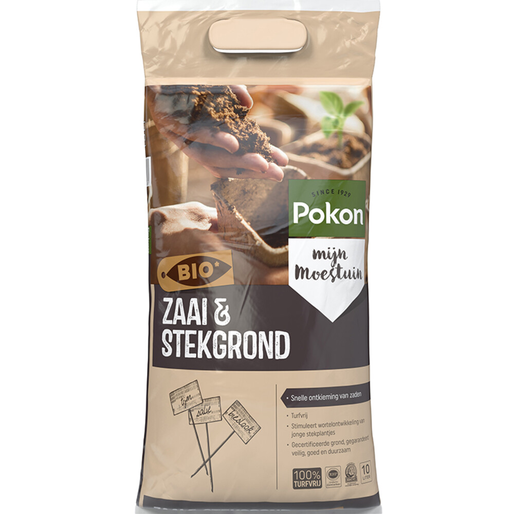 Pokon Zaai & Stekgrond Biologisch10 liter