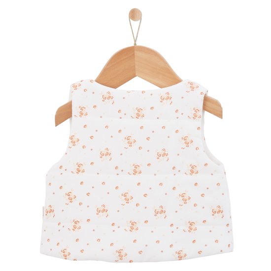 Petit Cocon Veste sans manches   Imprimé Roses        de               P'tit bisou
