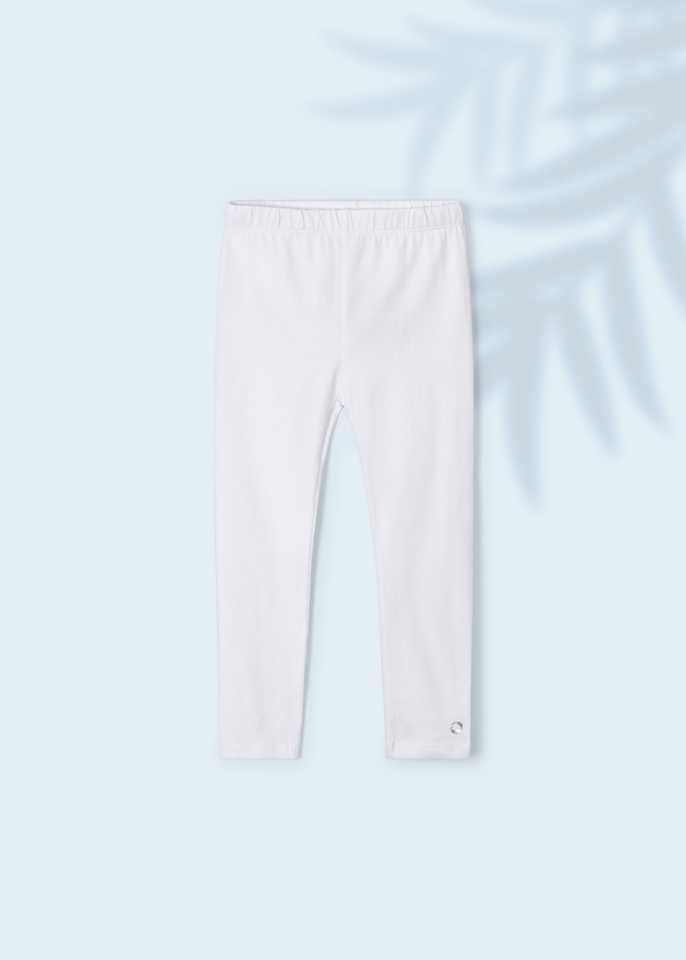 Leggings compridas de algodão sustentável para meninas