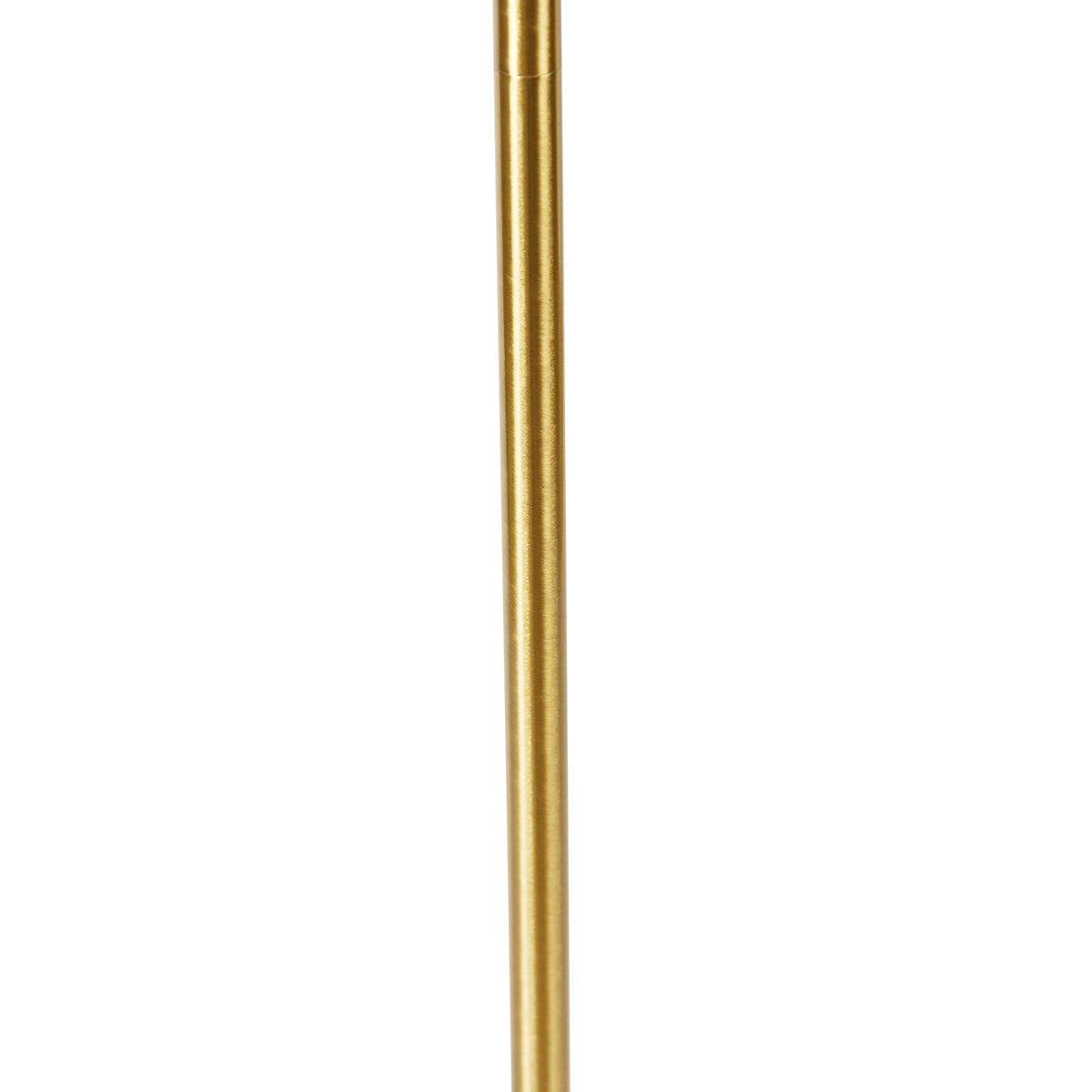 QAZQA - Moderne staande lamp van messing - Kaso I Woonkamer I Slaapkamer - Staal, langwerpig - LED-compatibel E27