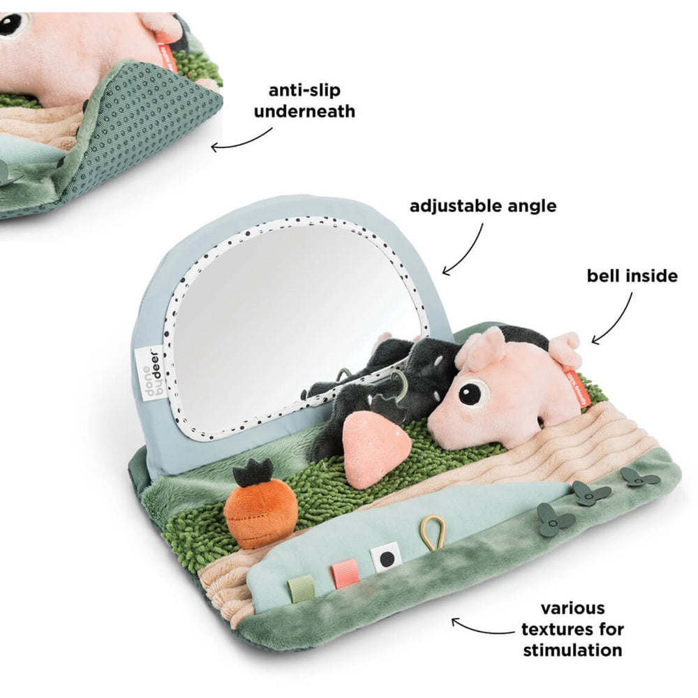 Køb DonebyDeer Farvemix Tummy time sensorisk Spejl Tiny farm