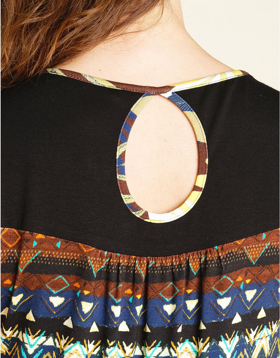 Robe maille imprimée