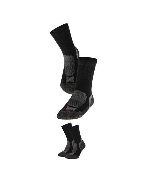 Xtreme Hiking Socks Extra Warm 2-Pack Zwart - Sokken