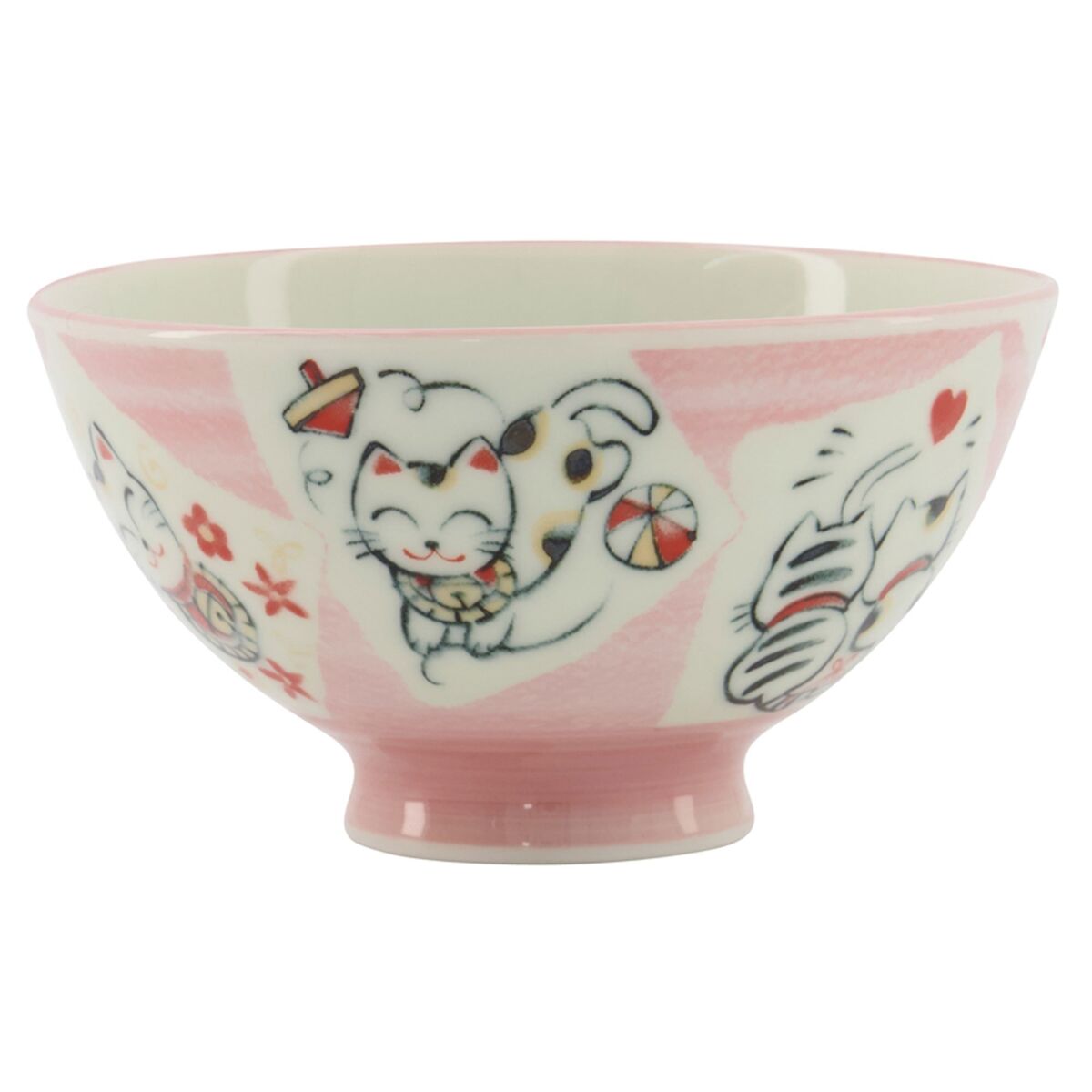 Kawaii skål 11 cm, cat pink