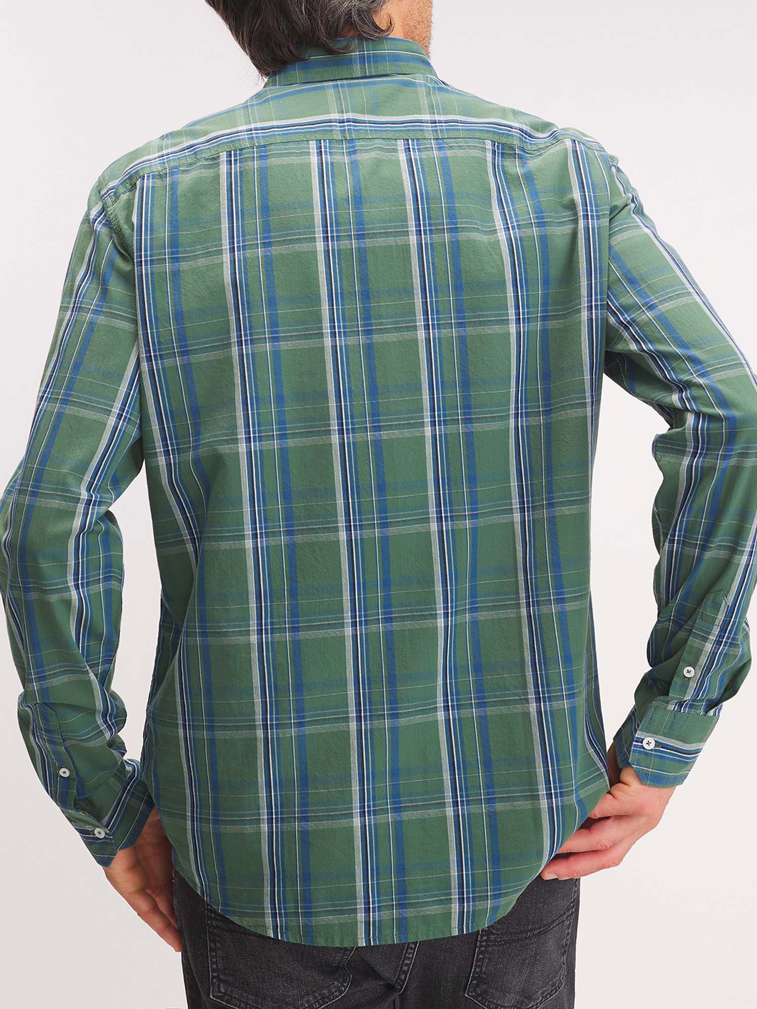 Chemise Homme Grands Carreaux Vert