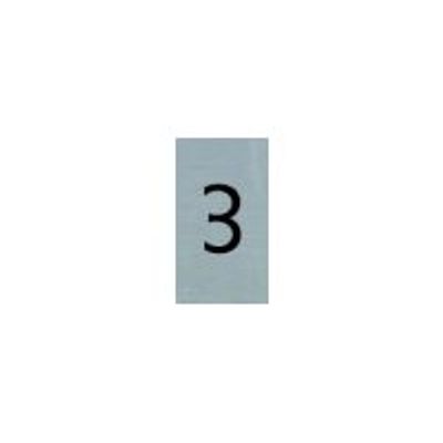 Pickup - Plaque de signalisation - 25 x 44 mm - autocollant - chiffre 3