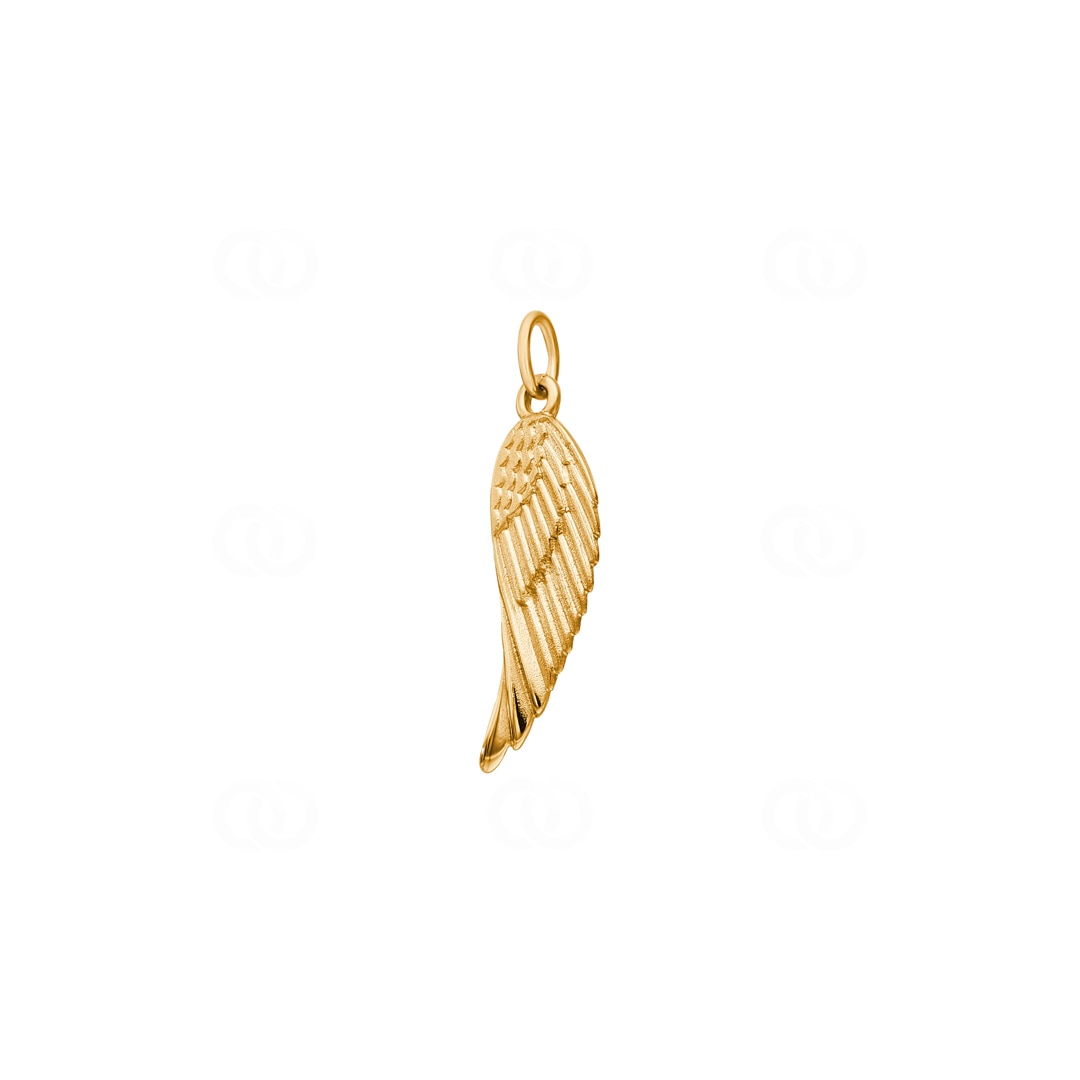 Anhänger 750/18 K Gelbgold Engelsflügel