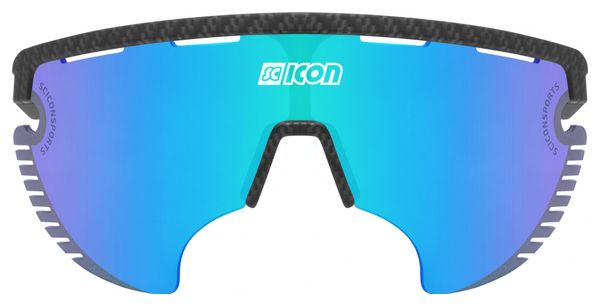 Scicon Sports Aerowing Lamon Lunettes De Soleil De Performance Sportive (Multimirror Bleu Scnpp/Compagnon De Carbone)