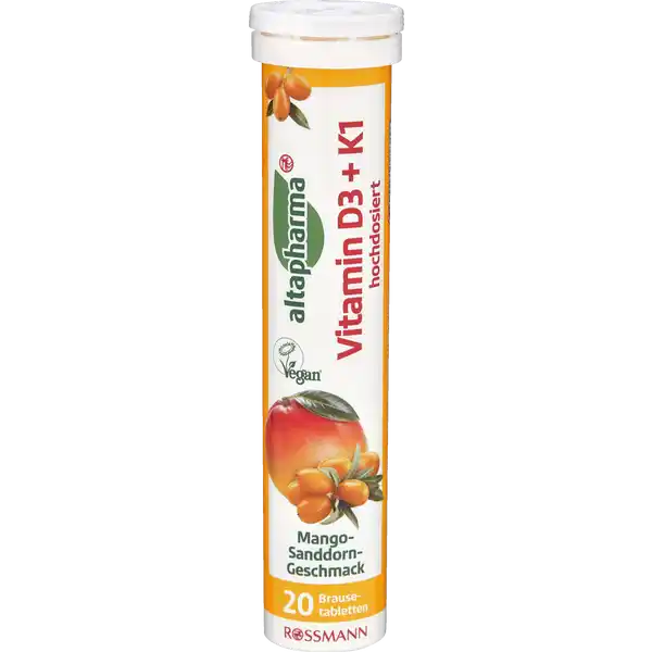 Brausetabletten Vitamin D3+K1 hochdosiert