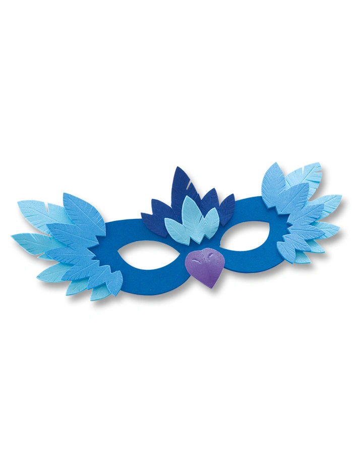 Moosgummi TON IN TON 10-teilig in hellblau/blau