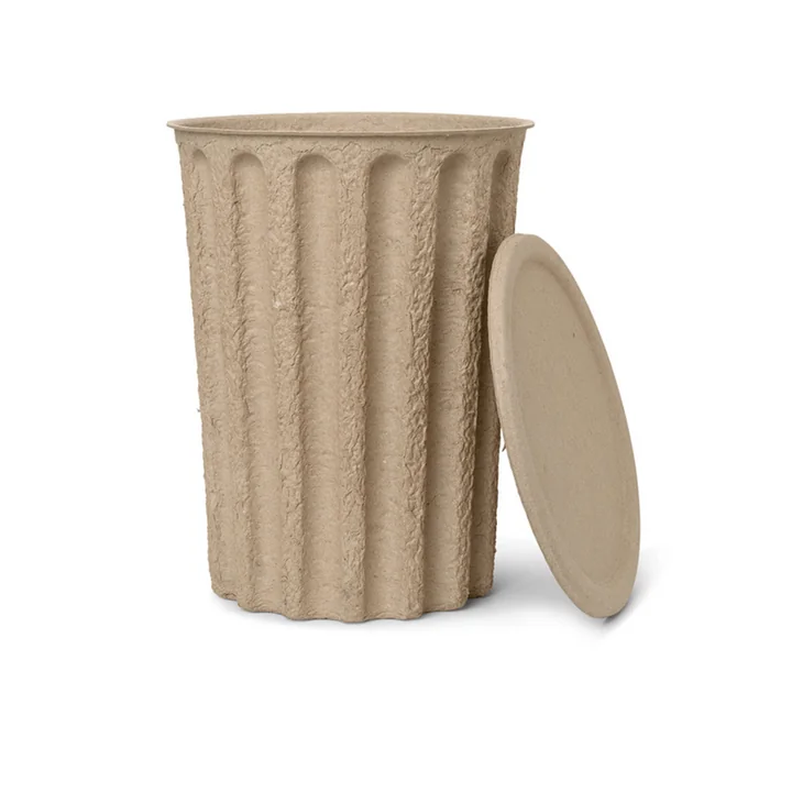 Ferm Living - Paper Pulp Papiereimer, graubraun