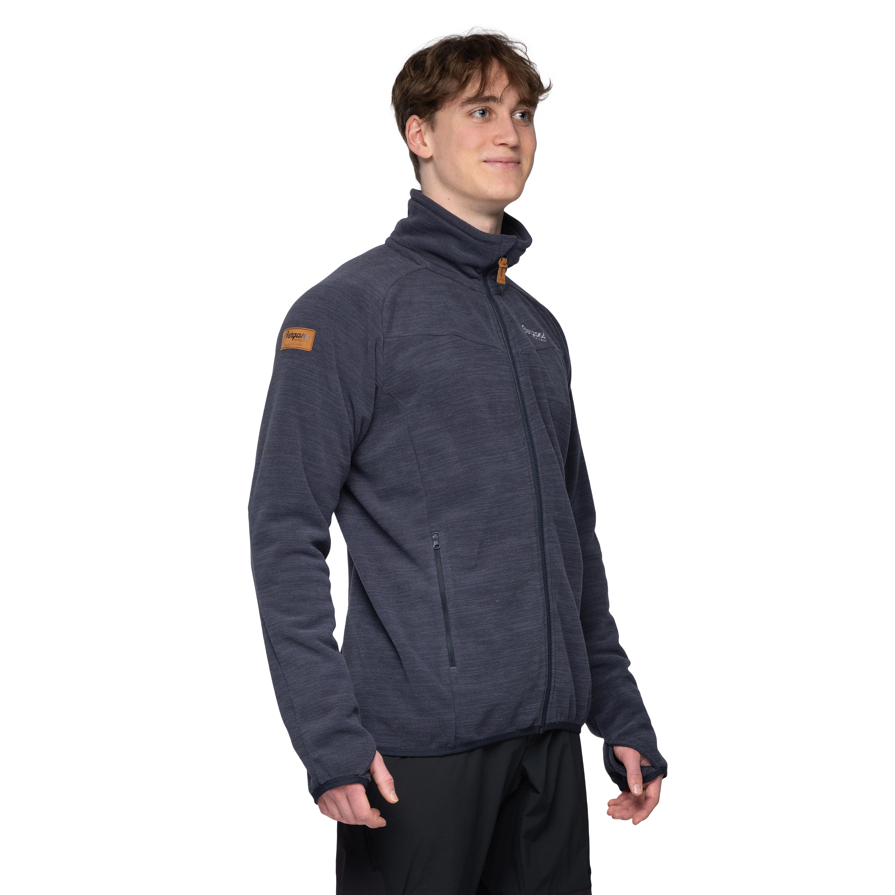 Hareid Fleece Jacket NoHood Dark Navy
