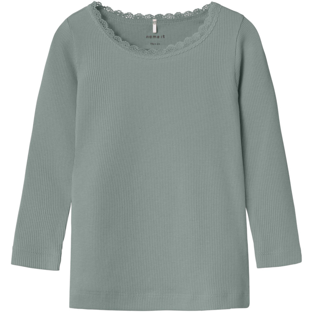 Køb Name It Slate Gray Nmfkab Ls Top Noos