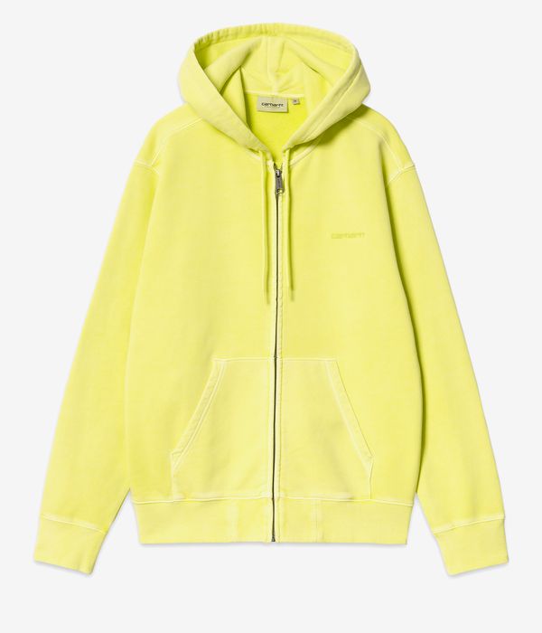 Carhartt WIP Duster Script Zip-Hoodie (arctic lime garment dyed)