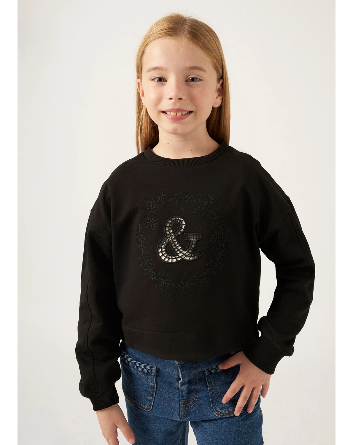 Sweatshirt STICKMOTIV in schwarz