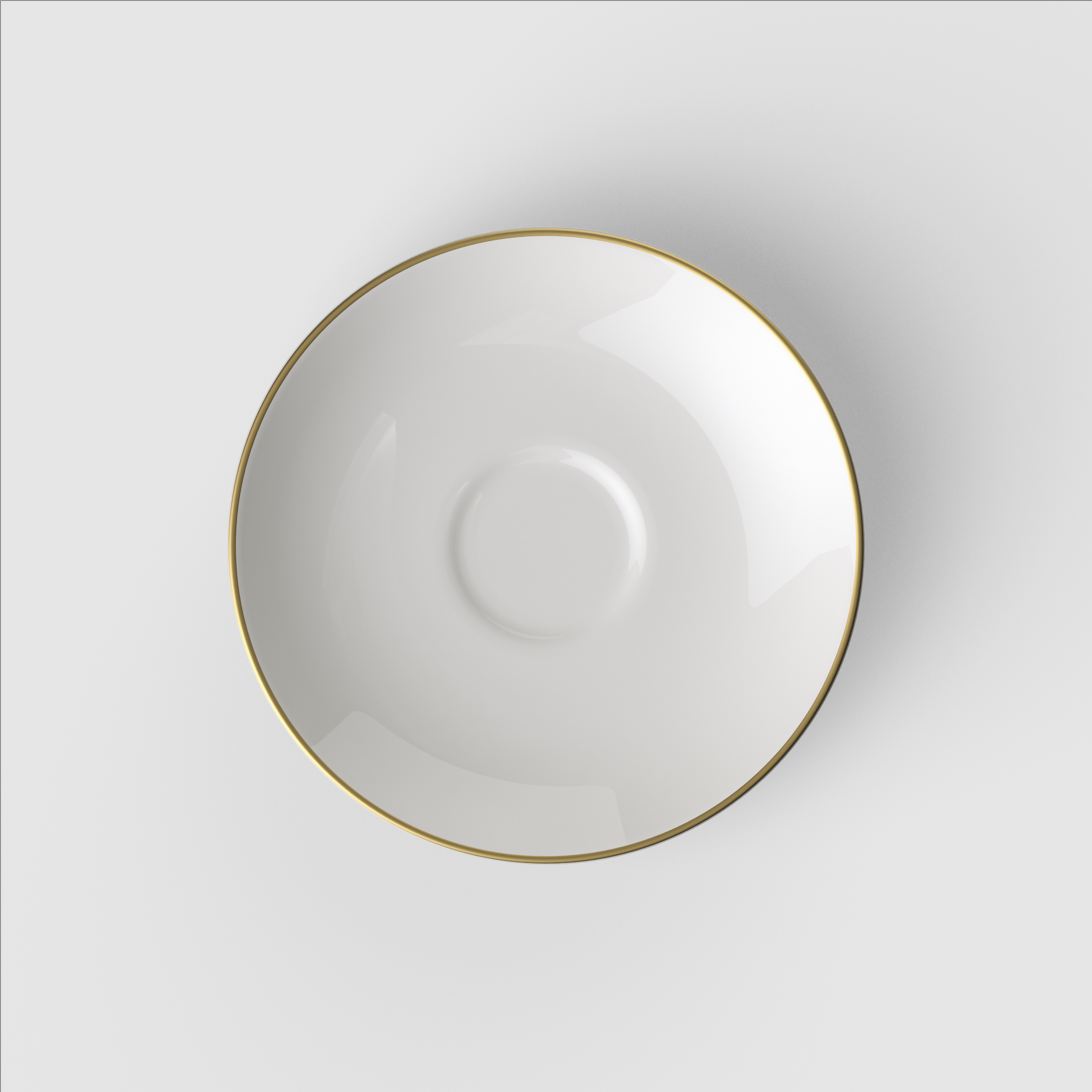 Anmut Coffee cup saucer White, 6'', Premium Bone Porcelain