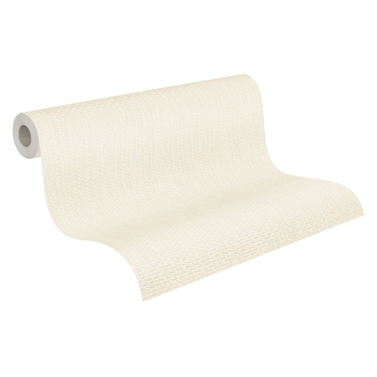 A.S. Creation Vliestapete - creme - Gewebe - 10 Meter