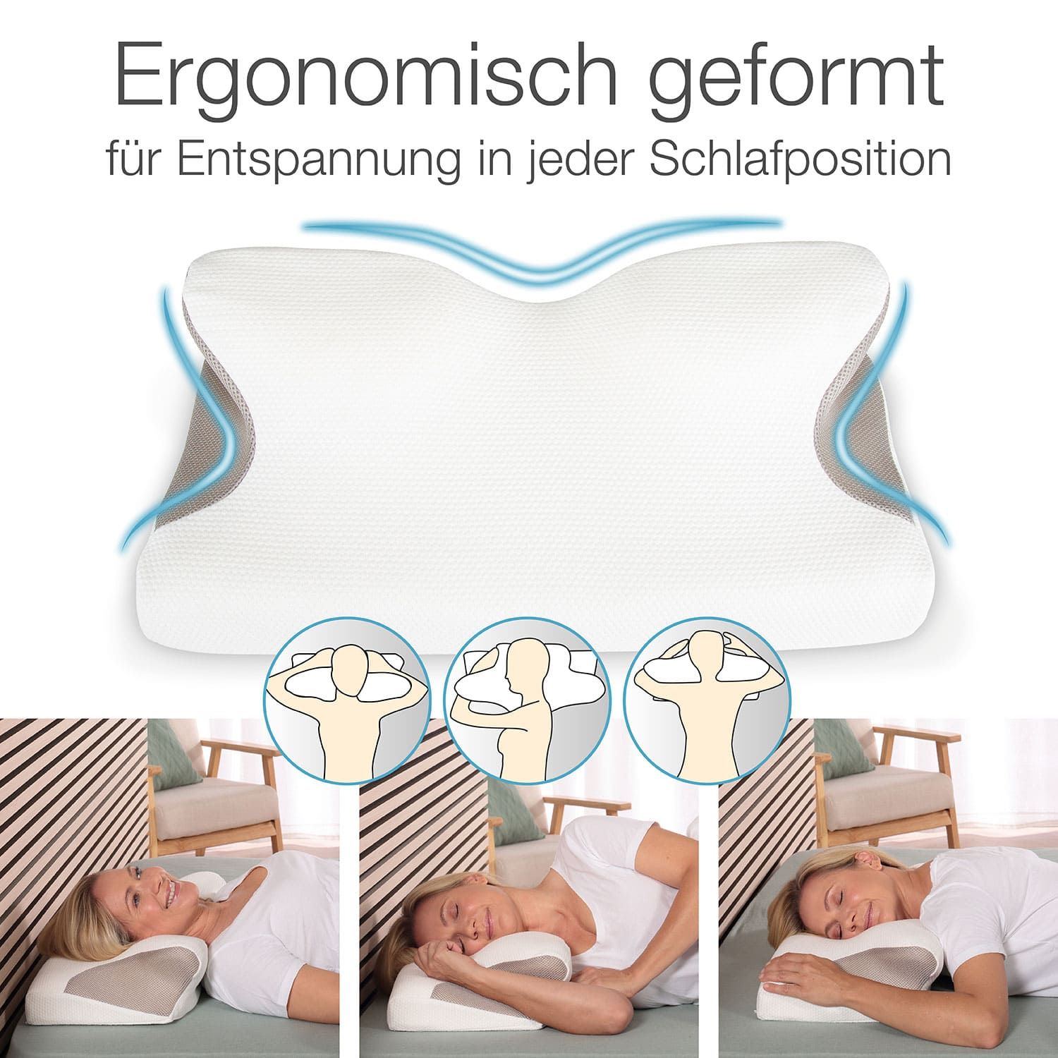 Bestschlaf Nackenstützkissen inkl. Bezug