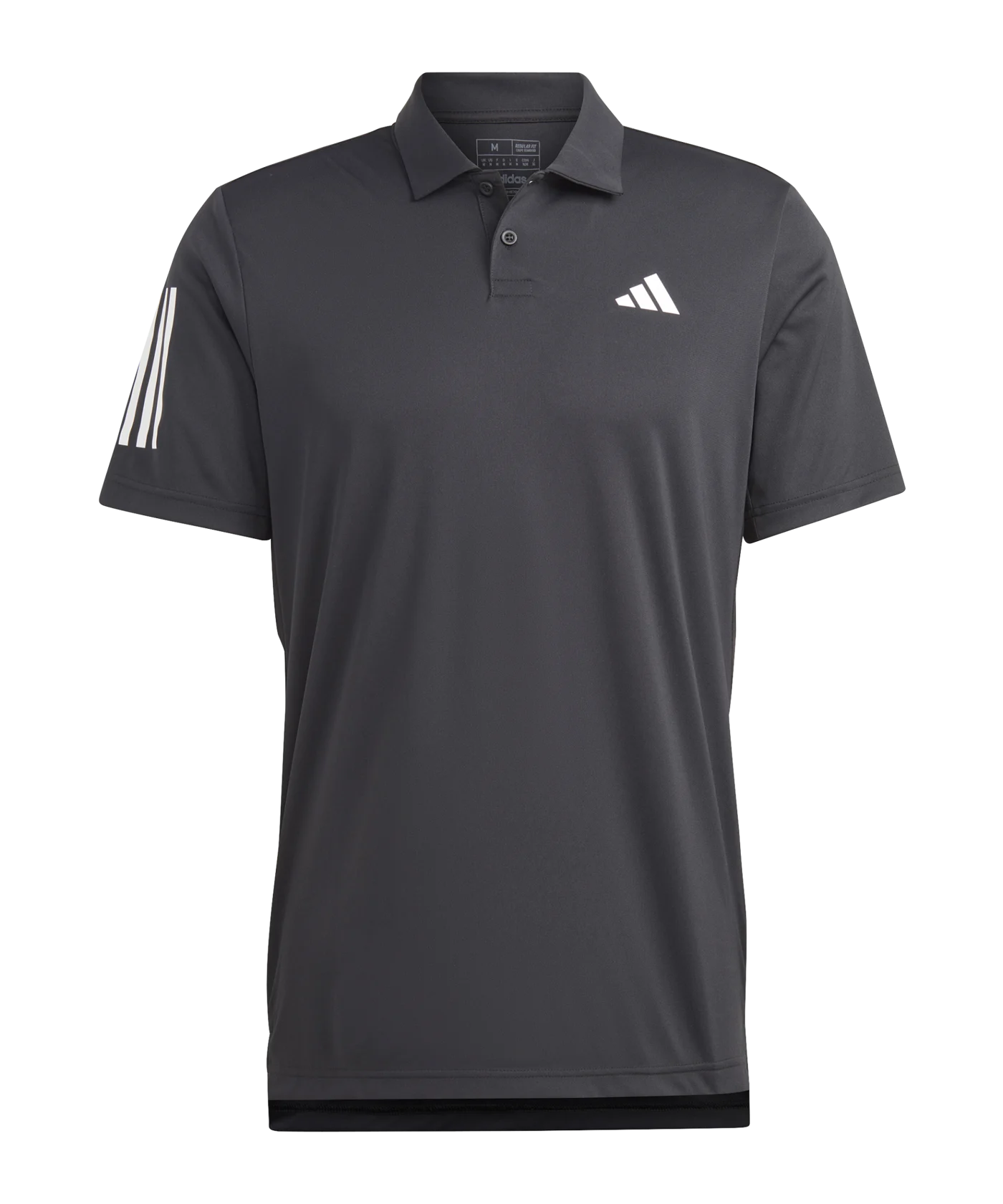 adidas Club 3-Stripes Tennis Polo Shirt Black