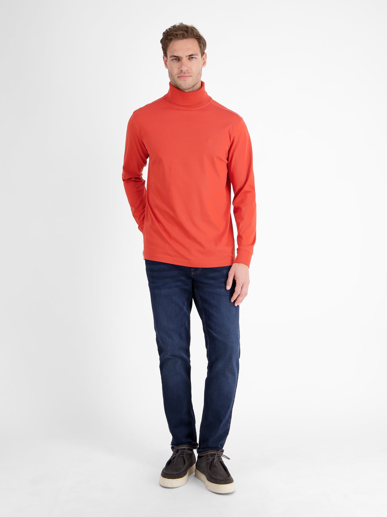 Rollkragenshirt aus weicher Baumwolle