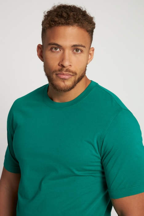 T-Shirt, Basic, Rundhals, gekämmte Baumwolle, bis 8XL