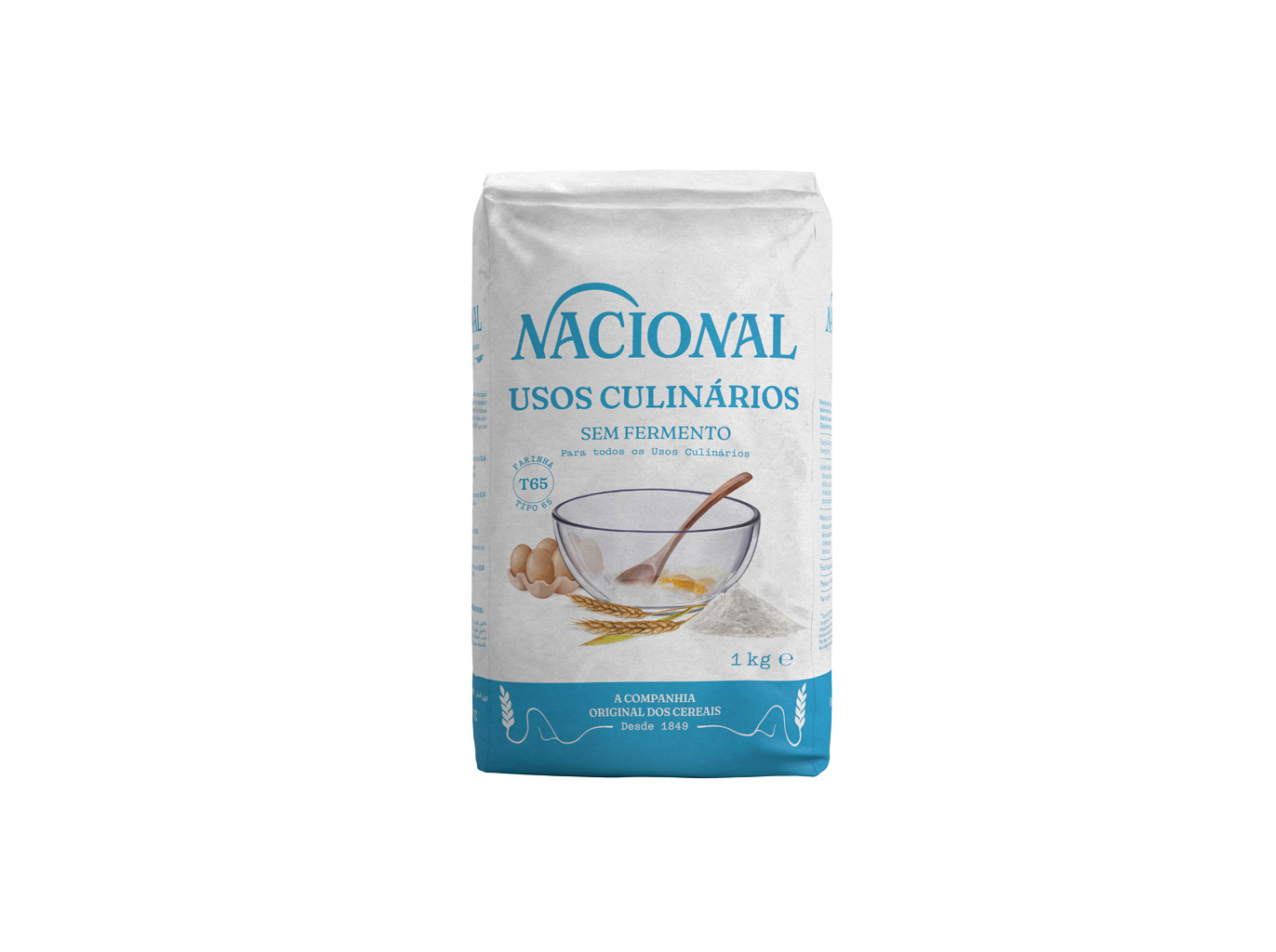 FARINHA NACIONAL T65 SEM FERMENTO 1KG