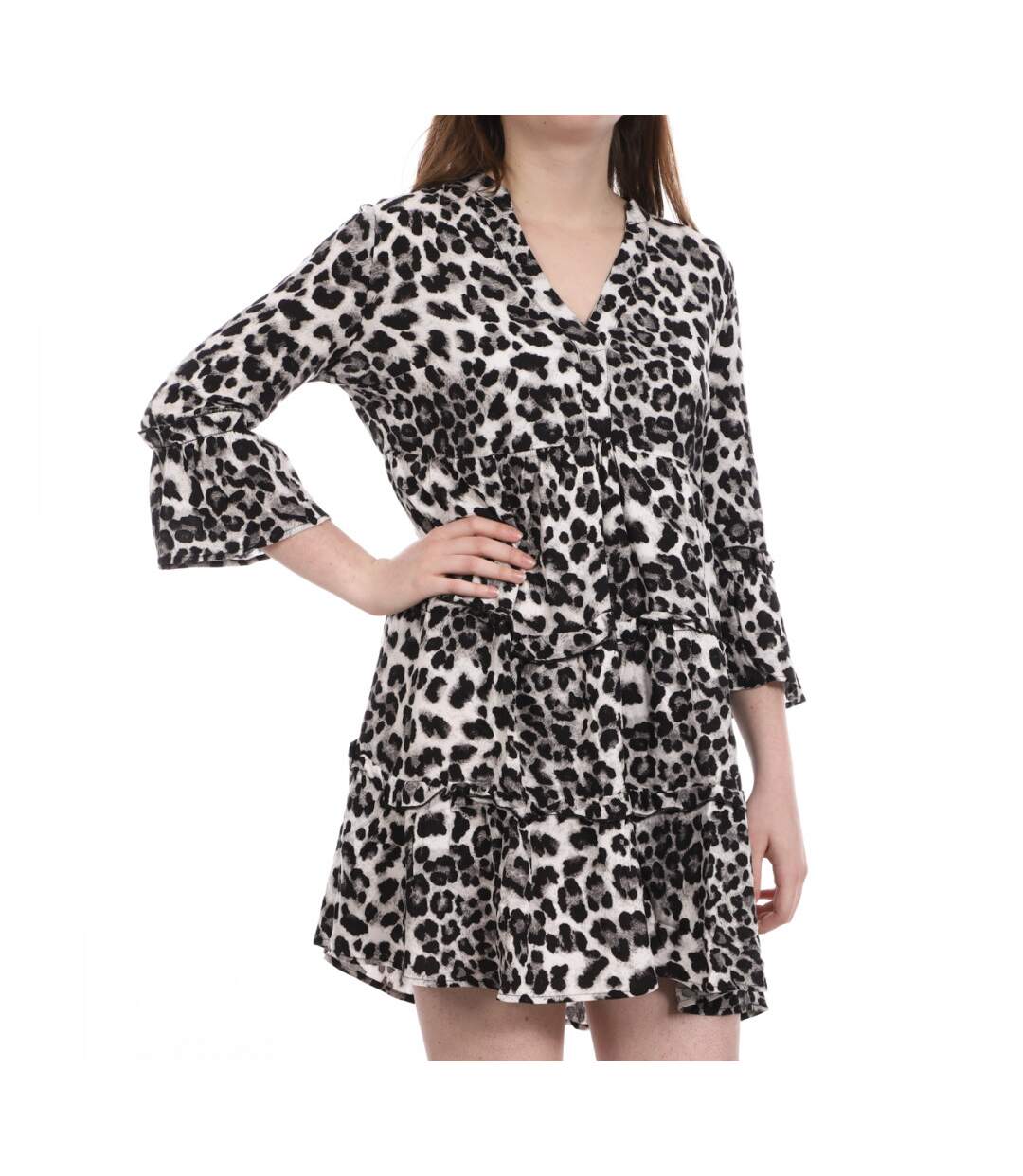 Robe Léopard Grise Femme Vero Moda Easy
