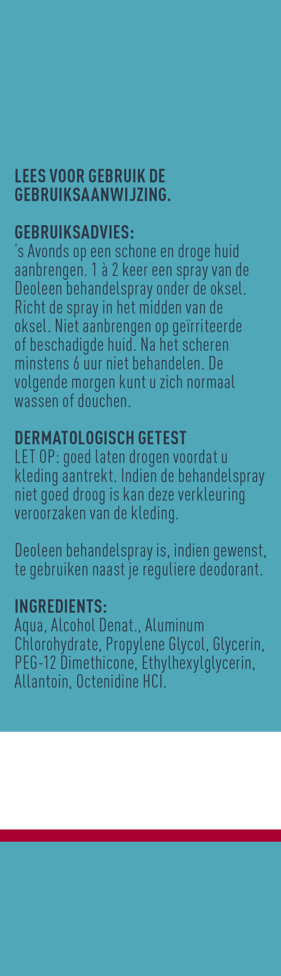 Deoleen Anti-transpirant behandelspray (25 ml)