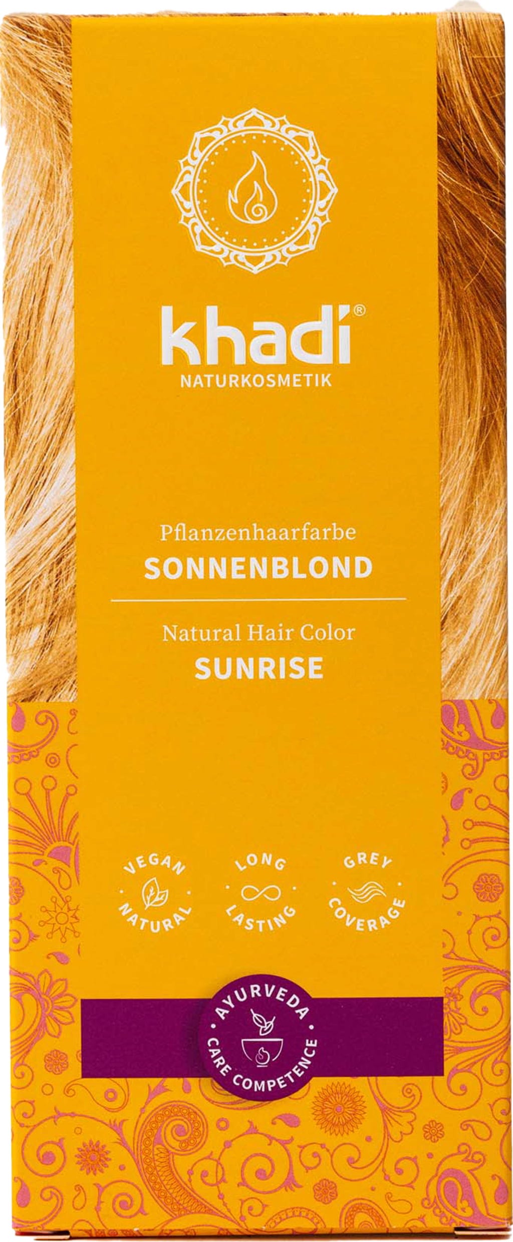 Khadi®  Pflanzenhaarfarbe Sonnenblond, 100 g