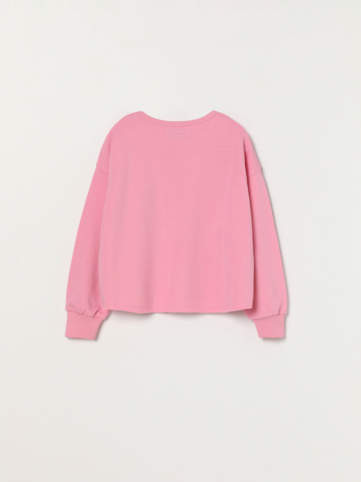 Conjunto de 4 peças composto por moletom, camiseta, shorts e leggings - Rosa Chiclete
