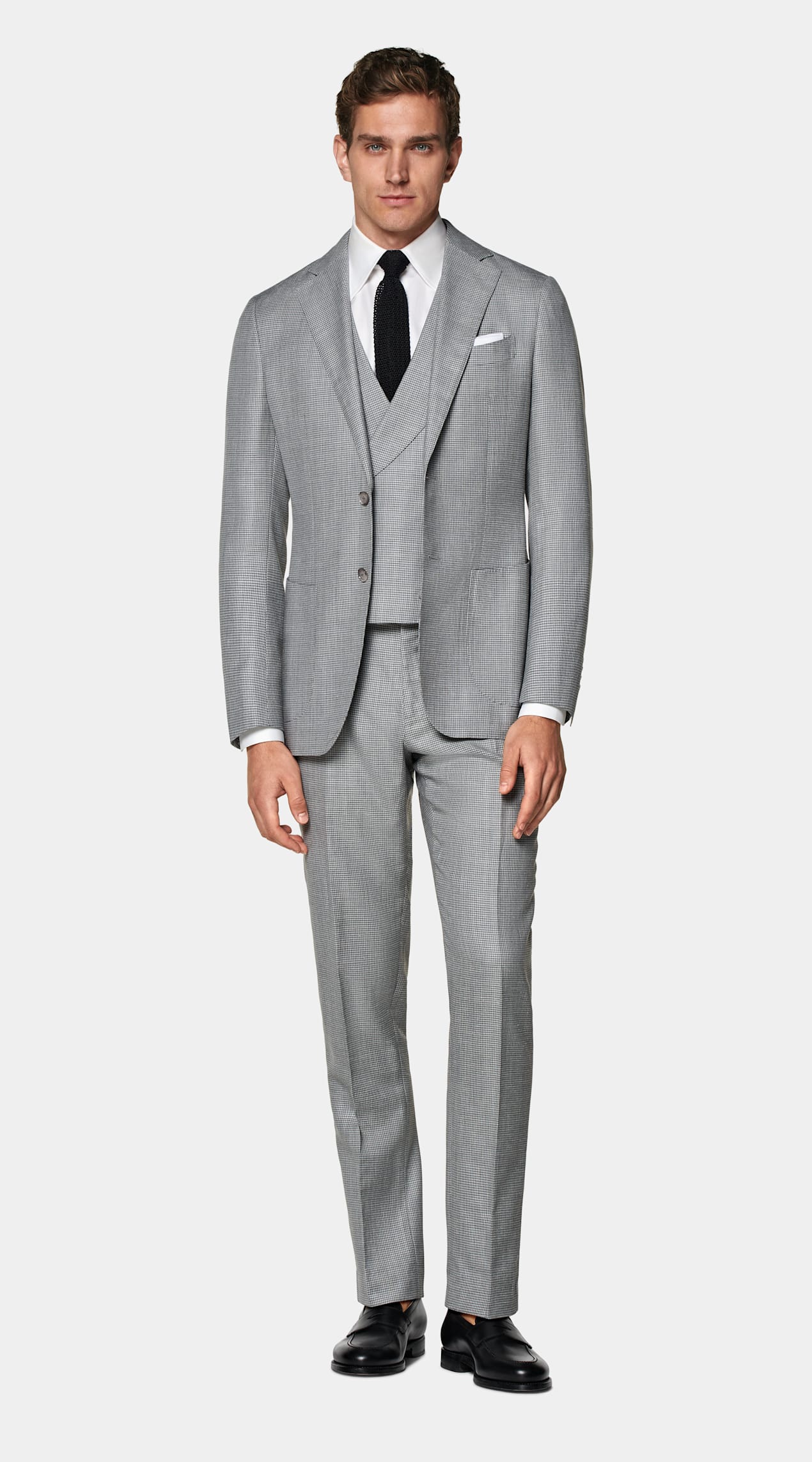 Costume trois pièces Havana coupe Tailored gris clair