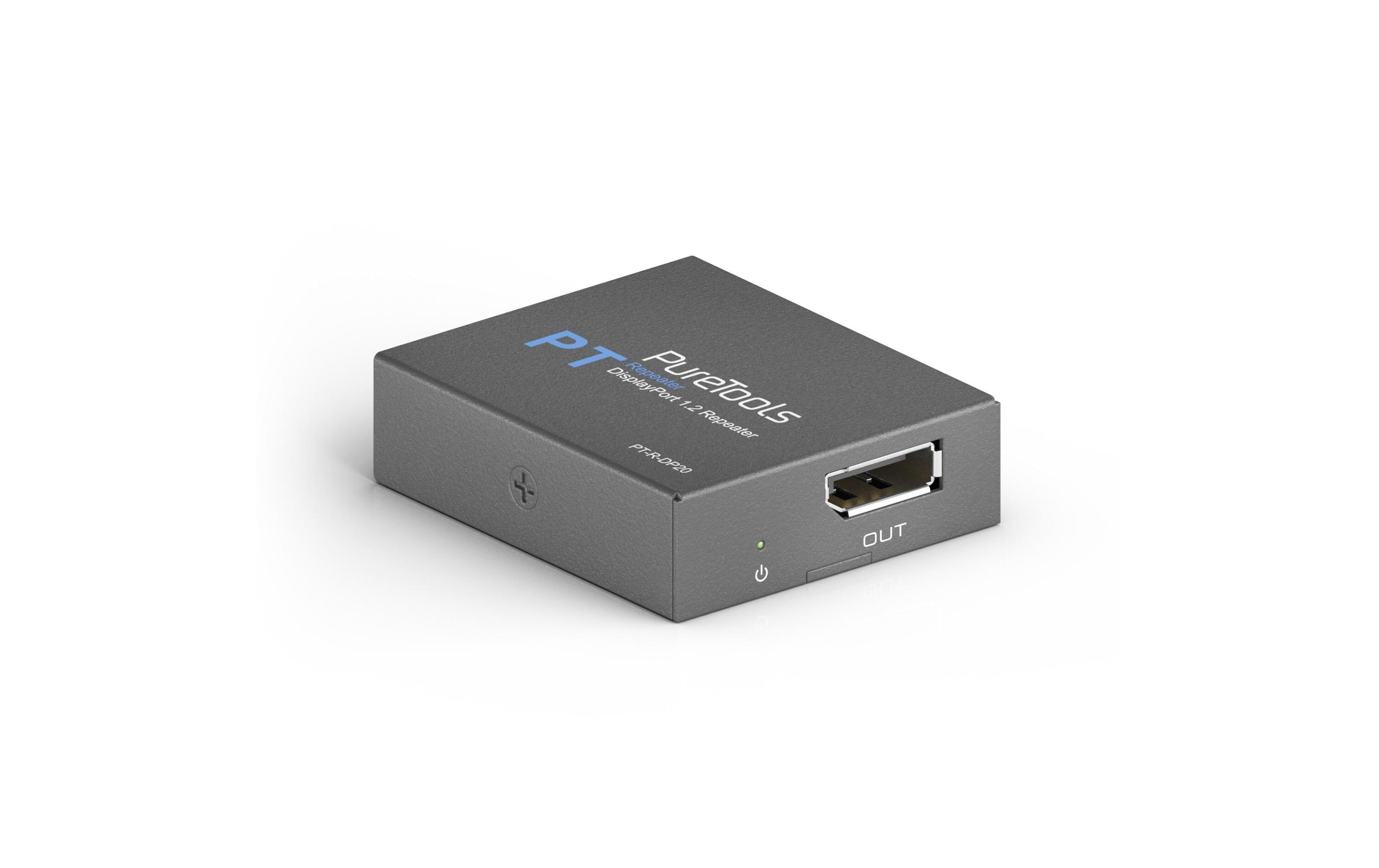 Signalverstärker PT-R-DP20 DisplayPort<br>4K 21.6Gbps Aktiver DisplayPort Signalverstärker