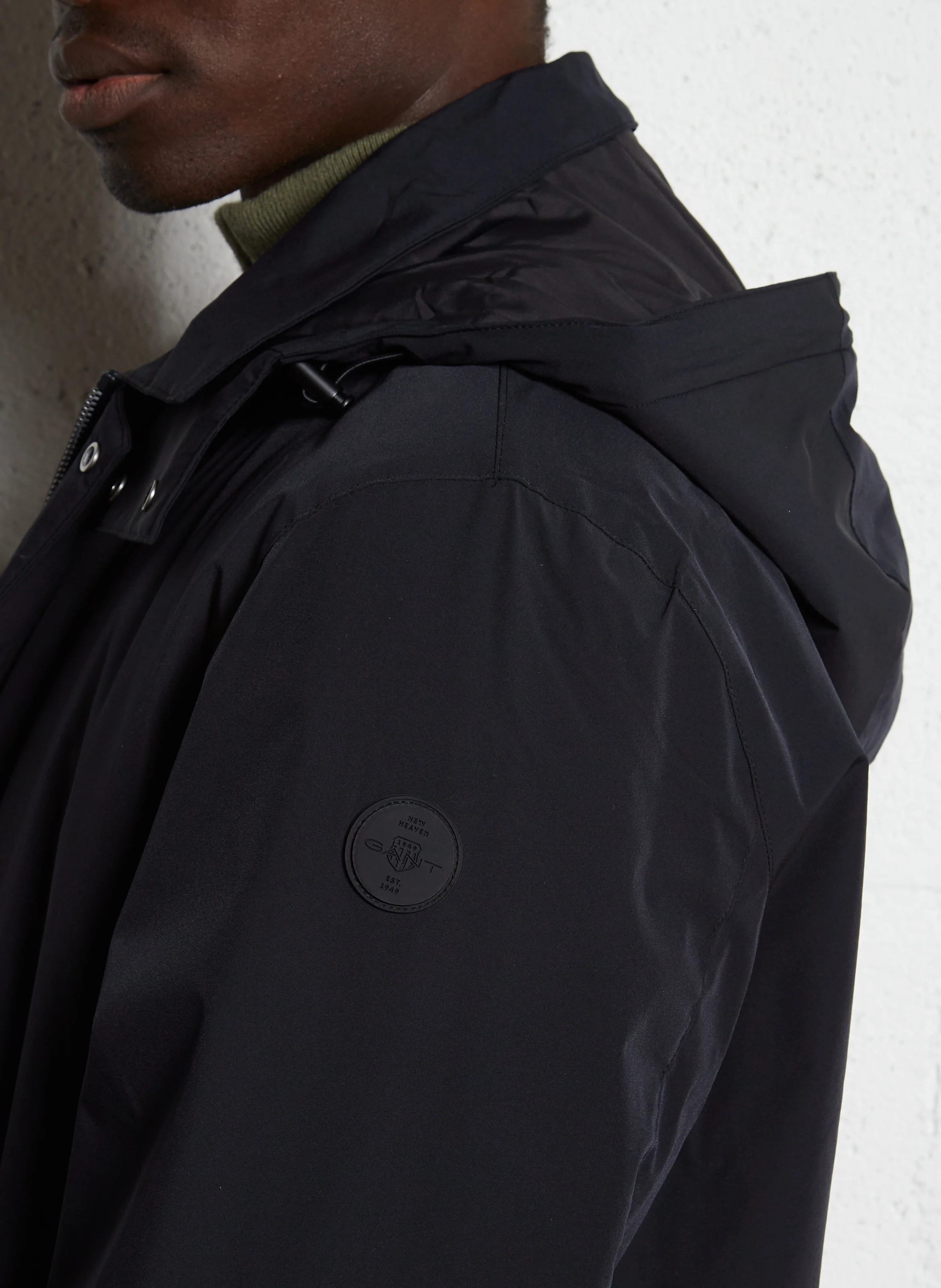 Manteau col montant| Noir