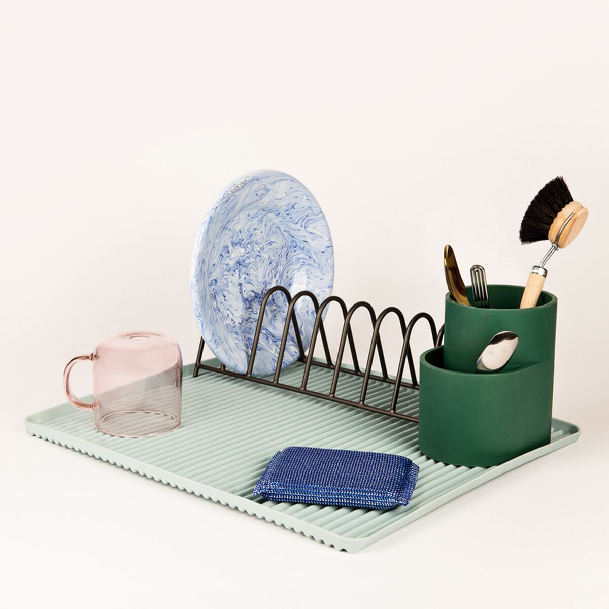 Dish Drainer tørkebrett, lyseblå