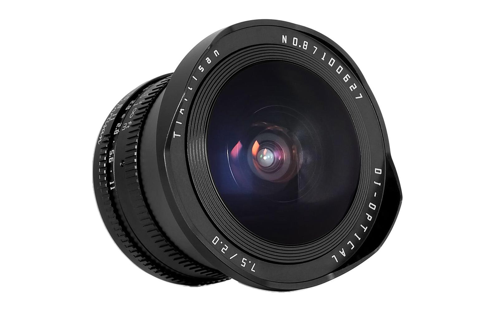 Festbrennweite 7.5mm F/2 Fisheye – MFT<br>Fischaugenobjektiv mit grosser F2.0-Blende