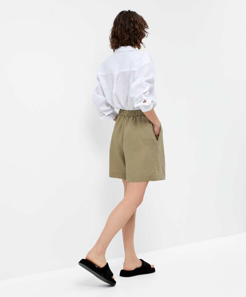 Bermudas 100% linho