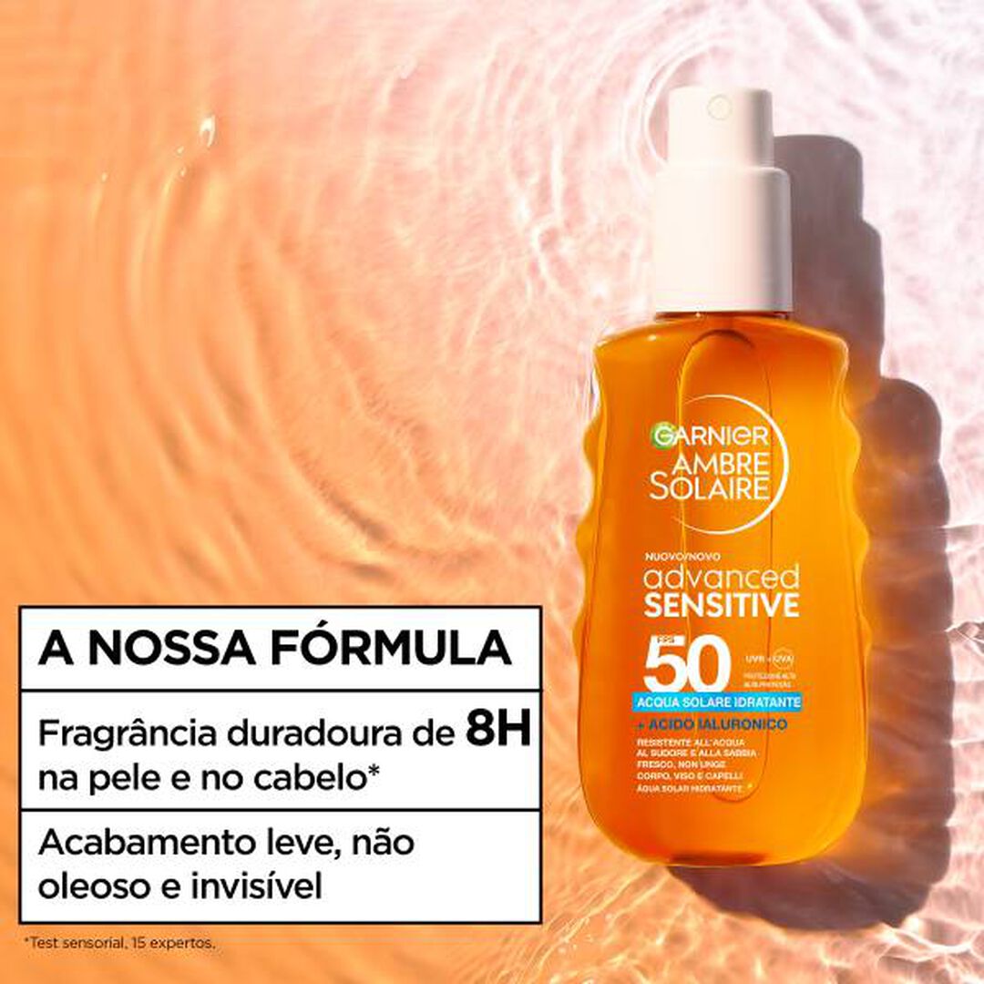 AMBRE SOLAIRE Sensitive Advanced Água Solar Hidratante FPS50 - 150ml