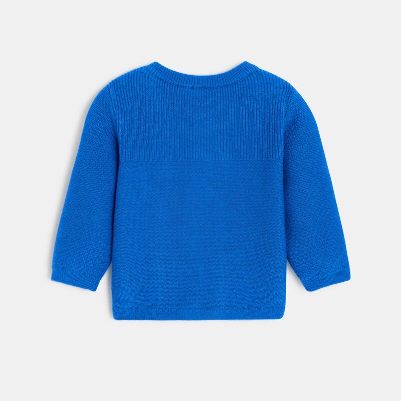 Cardigan bébé en tricot bleu Catimini Bleu