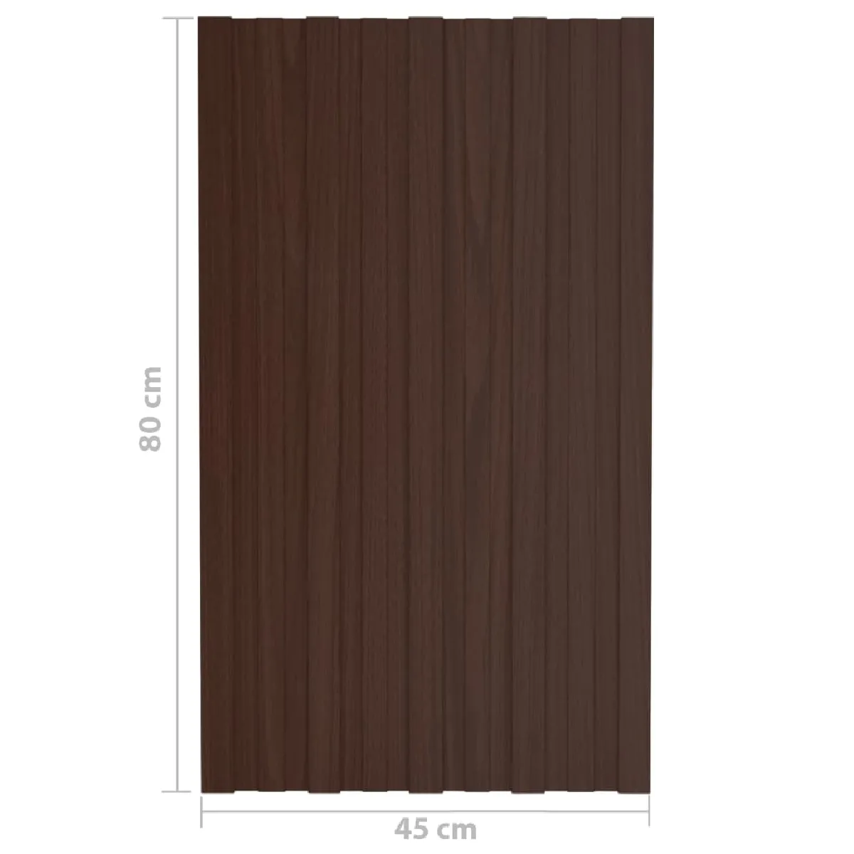 vidaXL Panneaux de toiture - Marron