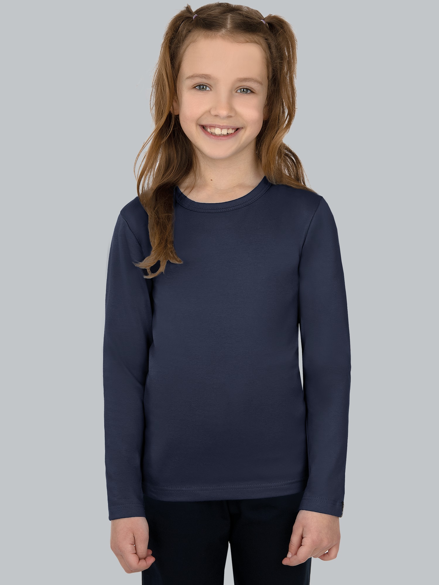 Langarmshirt Navy