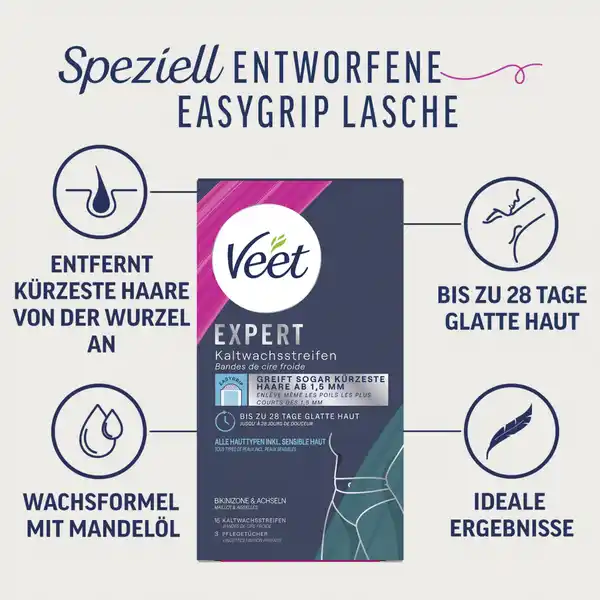 Expert Kaltwachssstreifen Expert Bikini & Achseln